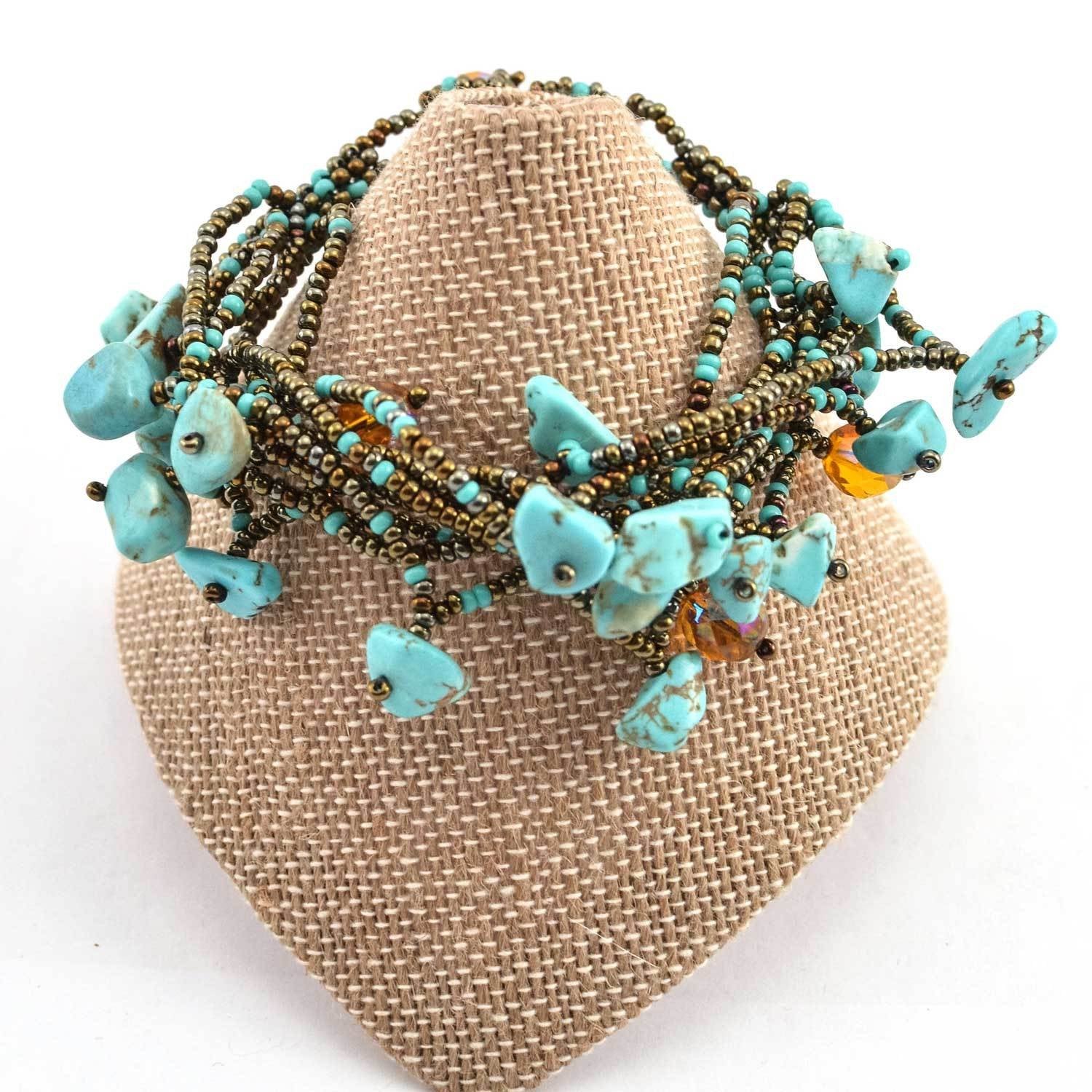 Chunky Stone Bracelet - Turquoise