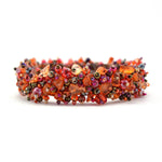 Magnetic Stone Caterpillar Bracelet - Sunset