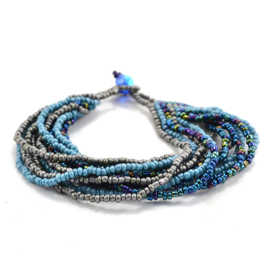 12 Strand Bracelet - Blues