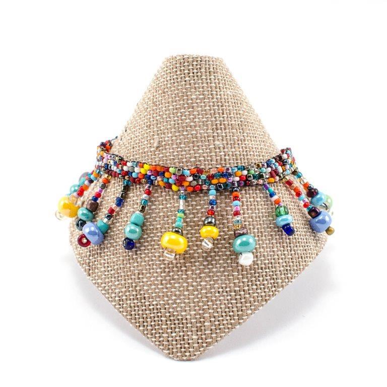 Beach Ball Beaded Anklet - Multi