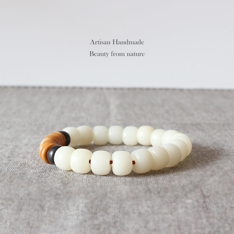 White Bodhi Seed + Olive Nut