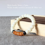 White Bodhi Seed + Olive Nut