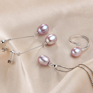 Genuine Freshwater Pearls - Set of 3
