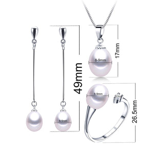 Genuine Freshwater Pearls - Set of 3