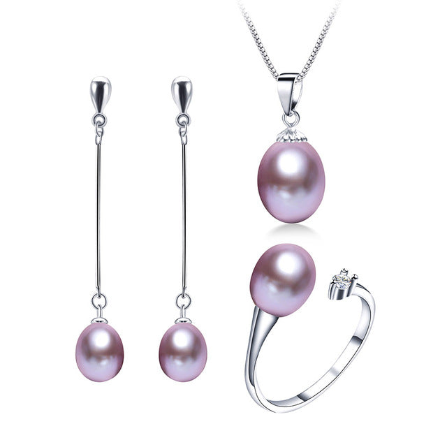Genuine Freshwater Pearls - Set of 3